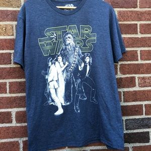 Star Wars Graphic Short Sleeve T-Shirt Blue Large